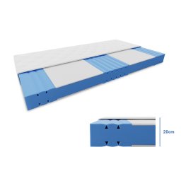 REMIA hab matrac 20 cm 160 x 200 cm Matracvédő: Matracvédővel