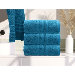 Comfort törölköző 50 x 100 cm, azúrkék, 100% pamut