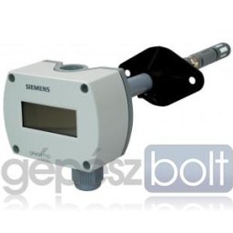 Siemens QFM3171D Légcsatornába építhető páratartalom és hőmérséklet érzékelő, kijelzővel