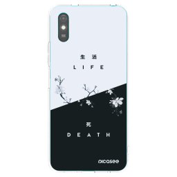 Átlátszó szilikon tok az alábbi mobiltelefonokra Xiaomi Redmi 9AT - Life - Death