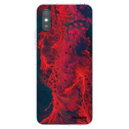 Átlátszó szilikon tok az alábbi mobiltelefonokra Xiaomi Redmi 9AT - Organic red