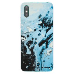 Átlátszó szilikon tok az alábbi mobiltelefonokra Xiaomi Redmi 9AT - Organic blue