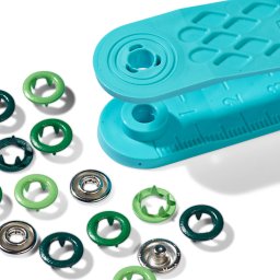 Prym jersey színes fém patent, 8mm, 390703 - zöldek