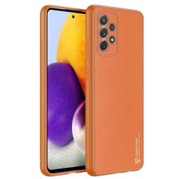 Dux Ducis Yolo elegáns tok műbőr bevonattal Samsung Galaxy A72 (narancssárga)