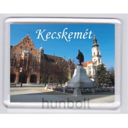 Kecskemét Főtér hűtőmágnes (műanyag keretes)