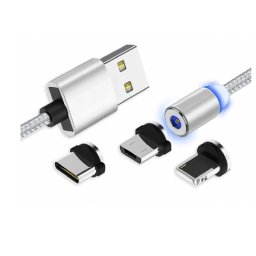 USB 3 az 1-ben mágneses kábel Mikro-USB USB-C iphone