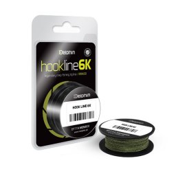 Delphin HOOKLINE 6K fonott előke zsinór, 6 szálas, zöld, 35lbs, 20m