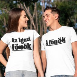 A főnök + Az igazi főnök páros póló