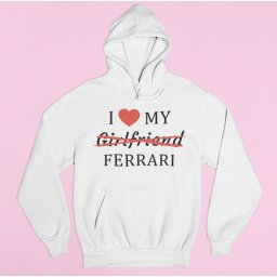 I love my Girlfriend X Ferrari férfi pulóver