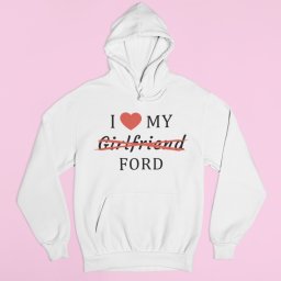 I love my Girlfriend X Ford férfi pulóver