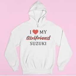 I love my Girlfriend X Suzuki férfi pulóver
