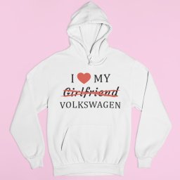 I love my Girlfriend X Volkswagen férfi pulóver