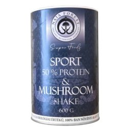 Naja Forest Sport & Mushroom Shake, magas növényi fehérjetartalmú formula 600 g