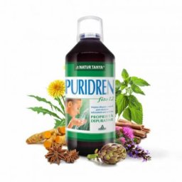 Natur Tanya® Puridren koncentrátum - Sav-bázis egyensúly és méregtelenítés 12 gyógynövény és klorofill erejével 500 ml