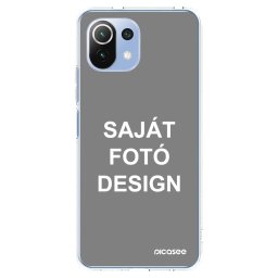 Átlátszó szilikon tok az alábbi mobiltelefonokra Xiaomi Mi 11 Lite - Saját fotó/motívum