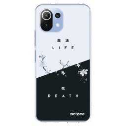 Átlátszó szilikon tok az alábbi mobiltelefonokra Xiaomi Mi 11 Lite - Life - Death