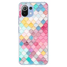 Átlátszó szilikon tok az alábbi mobiltelefonokra Xiaomi Mi 11 Lite - Colorful roof