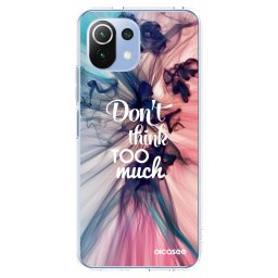 Átlátszó szilikon tok az alábbi mobiltelefonokra Xiaomi Mi 11 Lite - Don't think TOO much