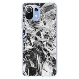Átlátszó szilikon tok az alábbi mobiltelefonokra Xiaomi Mi 11 Lite - Chrome