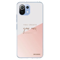 Átlátszó szilikon tok az alábbi mobiltelefonokra Xiaomi Mi 11 Lite - You create your own opportunities