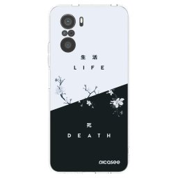 Átlátszó szilikon tok az alábbi mobiltelefonokra Xiaomi Poco F3 - Life - Death