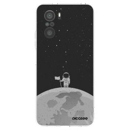 Átlátszó szilikon tok az alábbi mobiltelefonokra Xiaomi Poco F3 - Astronaut