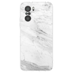 Átlátszó szilikon tok az alábbi mobiltelefonokra Xiaomi Poco F3 - White marble