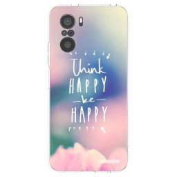 Átlátszó szilikon tok az alábbi mobiltelefonokra Xiaomi Poco F3 - Think happy be happy
