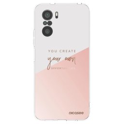 Átlátszó szilikon tok az alábbi mobiltelefonokra Xiaomi Poco F3 - You create your own opportunities