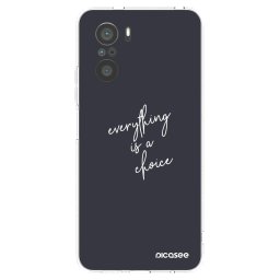 Átlátszó szilikon tok az alábbi mobiltelefonokra Xiaomi Poco F3 - Everything is a choice