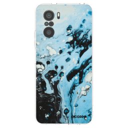 Átlátszó szilikon tok az alábbi mobiltelefonokra Xiaomi Poco F3 - Organic blue