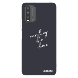 Átlátszó szilikon tok az alábbi mobiltelefonokra Xiaomi Redmi 9T - Everything is a choice