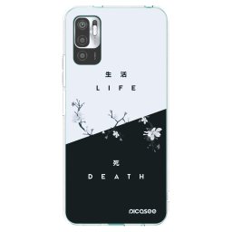 Átlátszó szilikon tok az alábbi mobiltelefonokra Xiaomi Redmi Note 10 5G - Life - Death