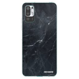 Átlátszó szilikon tok az alábbi mobiltelefonokra Xiaomi Redmi Note 10 5G - Black marble
