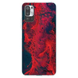 Átlátszó szilikon tok az alábbi mobiltelefonokra Xiaomi Redmi Note 10 5G - Organic red