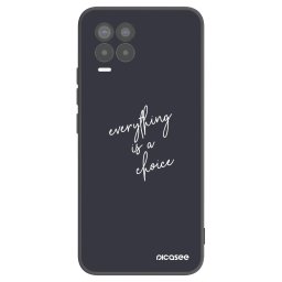 Fekete szilikon tok az alábbi mobiltelefonokra Realme 8 Pro - Everything is a choice