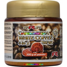 Ganoderma White Coffee Star 4 in 1, Instant Kávé 300 g, ginzenggel nagyon finom - Starlife
