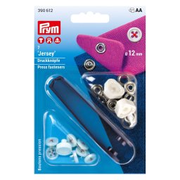 Prym jersey gomb formájú patent, 12mm, 390612 - piros