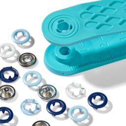 Prym jersey színes fém patent, 8mm, 390702 - kékek