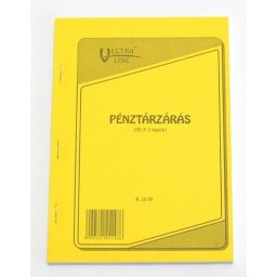 Pénztárzárás 25x2+2 lapos tömb A/5 álló
