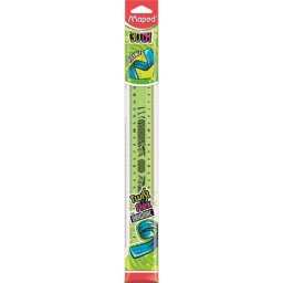 Vonalzó, műanyag, törhetetlen, 30 cm, MAPED "Twist`n Flex