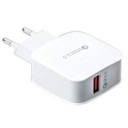 LTC USB GYORSTÖLTŐ, 100-240 V, QC 3.0, FEHÉR,18W