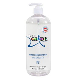 Just Glide Water 1000 ml Sikosító, vízbázisú, íztelen, színtelen, vegán, orvosi sikosító, latex óvszerhez is - Orion