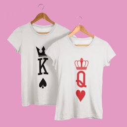 Queen + King (v2) páros póló