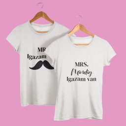 Mr + Mrs igazam van páros póló