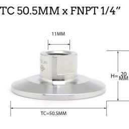 1,5"-os Tri-clamp átalakító 1/4"-os Belső Menet (3817)