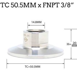 1,5"-os Tri-clamp átalakító 3/8"-os Belső Menet (3821)