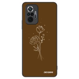 ULTIMATE CASE Xiaomi Redmi Note 10 Pro - készülékre - Brown flowers