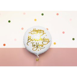 Happy Birthday To You, fólia lufi, 35 cm (14 col)