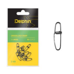 Delphin Crosslock C-03 gyorskapocs, BN/1, 10db